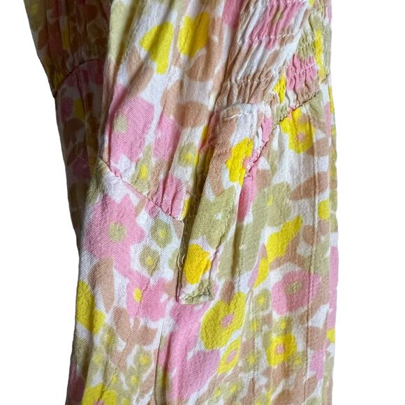 Faithfull the Brand Dolores Ida Floral Print Wide Leg Cropped Jumpsuit Size S - Picture 8 of 12